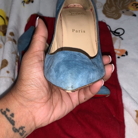 Christian Louboutins color blue USED !!!! Only one duster bag - Picture 10 of 10